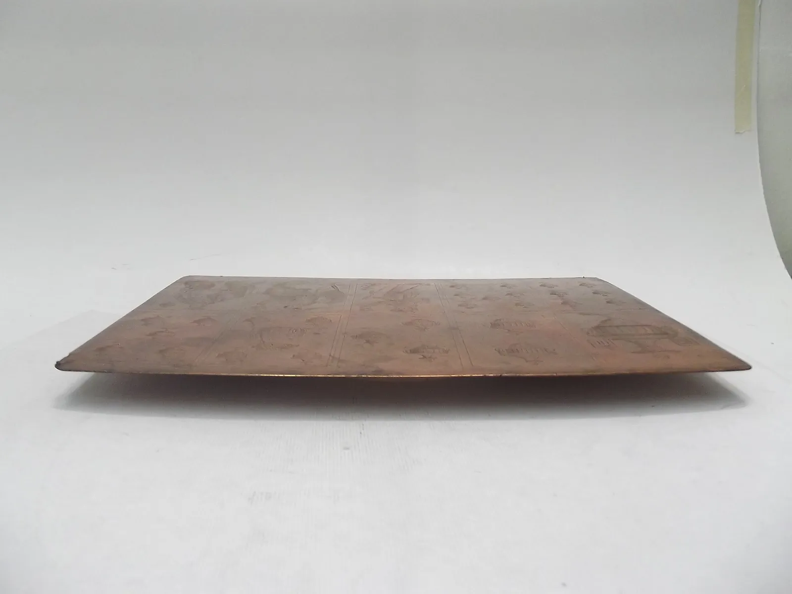 Plancha de cobre para naipes