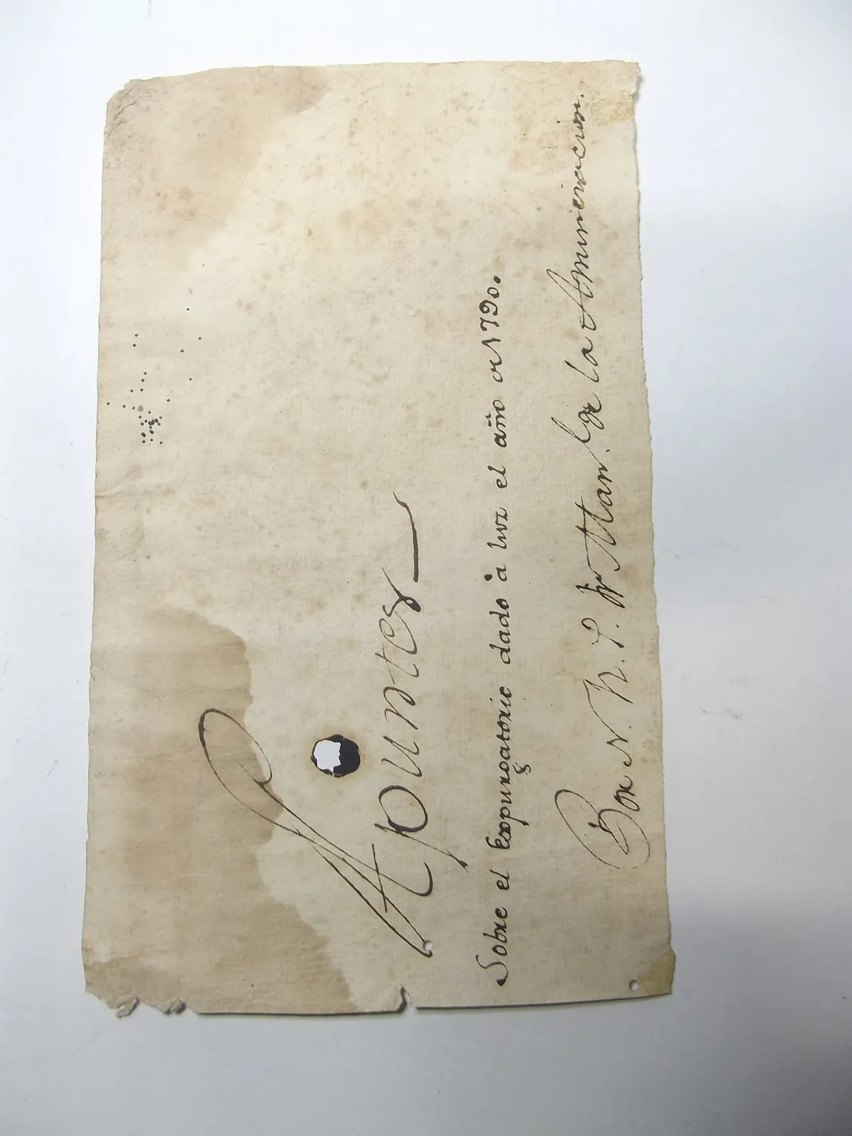 Manuscrito en papel