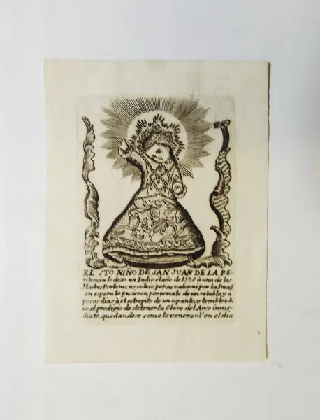 Impreso del Santo Niño de San Juan de la Penitencia