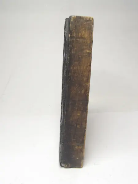 Grabado en plomo con base de madera