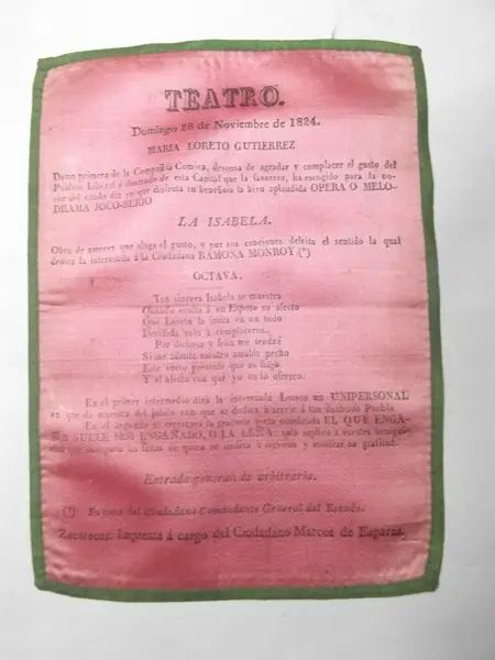 Impreso en tela