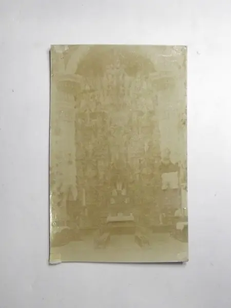 Postal impresa en cartón delgado
